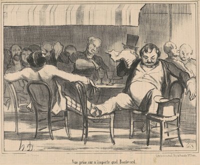 View taken on any boulevard by Honoré Daumier