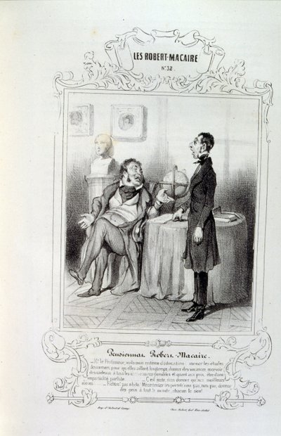 Illustrations about Ideas and Legends Philipon under the Title Les Cent and Robert Macaire by Honoré Daumier