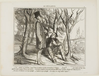 I Bought This Ground at 1 Franc per Square Meter by Honoré Victorin Daumier