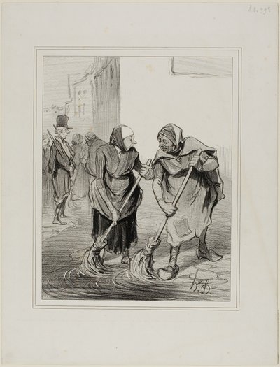 Say Then, Madame Giboulard, Plate 1 by Honoré Victorin Daumier