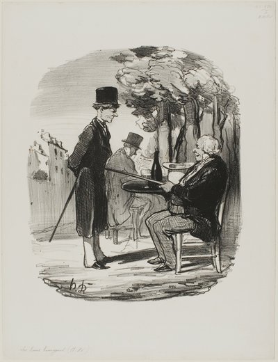 You Are Not Having Your Bottle of Beer, Plate 81 from The Good Bourgeois by Honoré Victorin Daumier