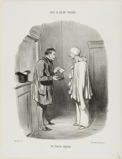 A Plucked Pierrot, Plate 9 from Tout Ce Qu