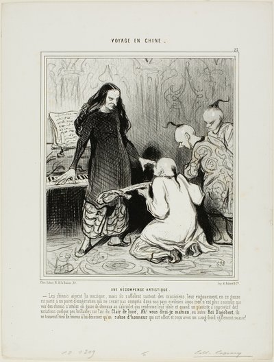 A Present for an Artist by Honoré Victorin Daumier