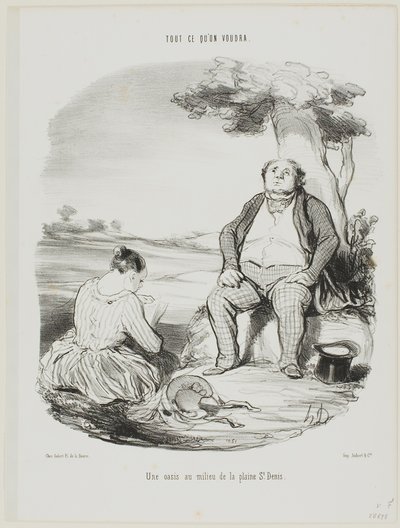 An Oasis in the Middle of the Plain of St. Denis, Plate 5 from Tout Ce Qu