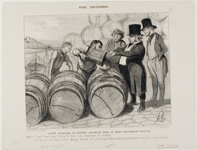Catholic Society of Baptism by Honoré Victorin Daumier