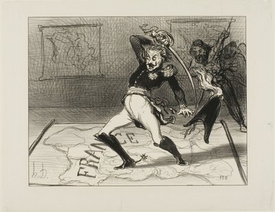 Emperor Nicolas Working in His Cabinet, Plate 94 from Actualités by Honoré Victorin Daumier
