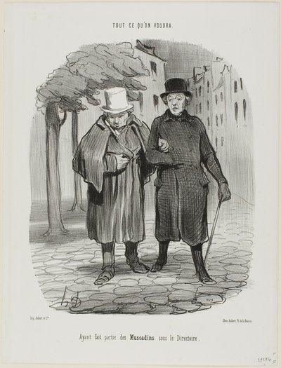 Former Dandies from the time of the Directory, plate 7 from Tout Ce Qu