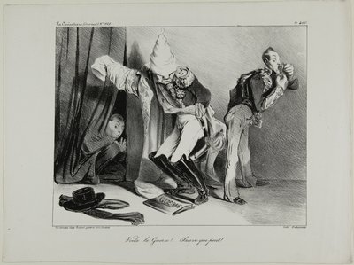 It is war! ...Everyone for himself!, plate 460 by Honoré Victorin Daumier