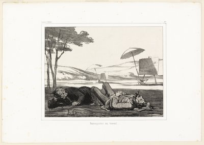Landscape Painters at Work, Plate 309 from Souvenirs d