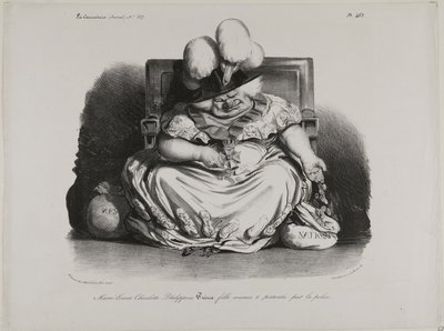 Marie Louise Charlotte Philippine Pairie, prostitute, licensed by the police by Honoré Victorin Daumier