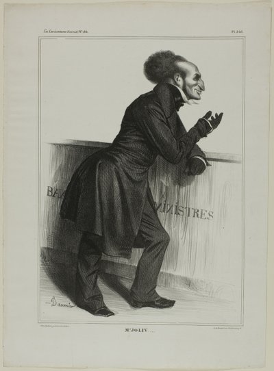 Mr. Joliv..., Plate 346 from Celebrities of Caricature by Honoré Victorin Daumier