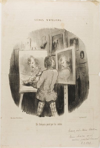 Self-Portrait of a Frenchman, plate 2 from Scenes D