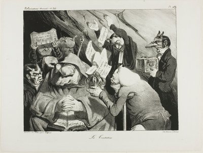 Temptation, plate 453 by Honoré Victorin Daumier