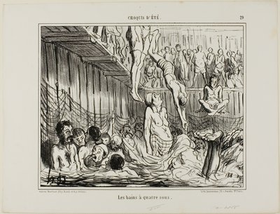 The Bath at 4 Sous, plate 29 from Croquis D