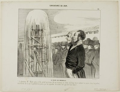 The Grenelle Wells by Honoré Victorin Daumier