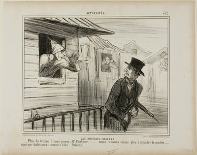 The New Blockhouses, plate 332 from Actualités by Honoré Victorin Daumier
