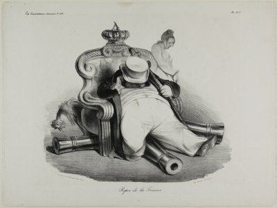 The Repose of France, plate 417 by Honoré Victorin Daumier