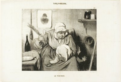 The Touch, plate 42 from Types Parisiens by Honoré Victorin Daumier