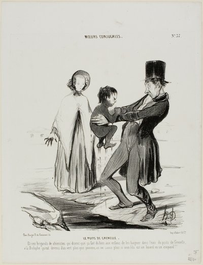 The Wells of Grenelle, Plate 37 by Honoré Victorin Daumier