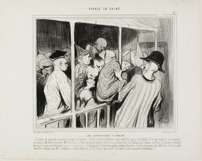 Theater Plays in Beijing by Honoré Victorin Daumier