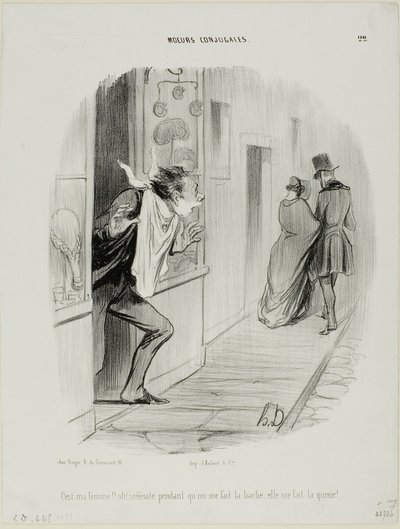There goes my wife!! Oh, the wretch, while I