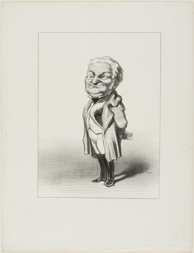 Thiers. Citizen Thiers Tries on the New Tail-Coat, Plate 4 from The Representatives Represented by Honoré Victorin Daumier