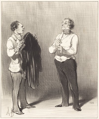 (The Servant) - Sir would do well... by Honoré Daumier