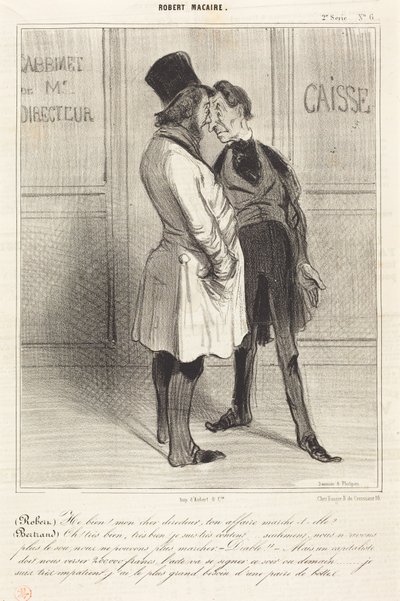 (Robert) Well! my dear director... by Honoré Daumier