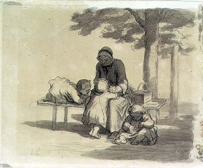 A Grandmother by Honoré Daumier