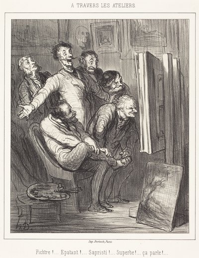 Through the Workshops by Honoré Daumier