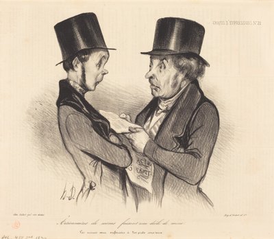 Mine Shareholders... by Honoré Daumier