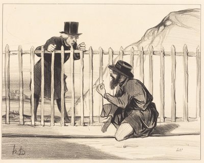 Ah, well... the convoy... may count itself lucky to escape it... by Honoré Daumier
