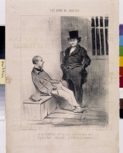 Artwork by Honore Daumier. Series 