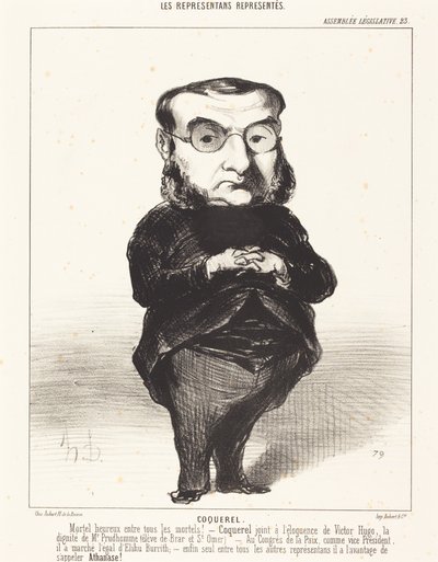 Ath. L. Charles Coquerel by Honoré Daumier