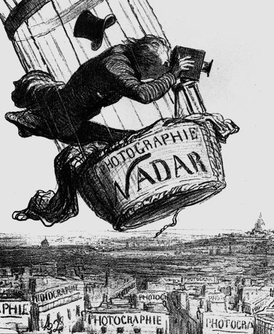 Caricature of Gaspard-Felix Tournachon, aka Nadar (1820-1910) 1862 by Honoré Daumier
