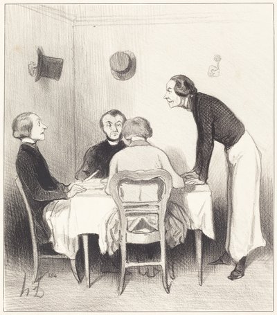 Carotte du restaurant by Honoré Daumier