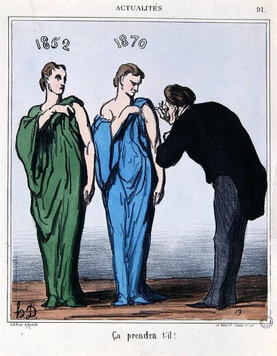 Cartoon about the Plebiscite of 8th May 1870, from 