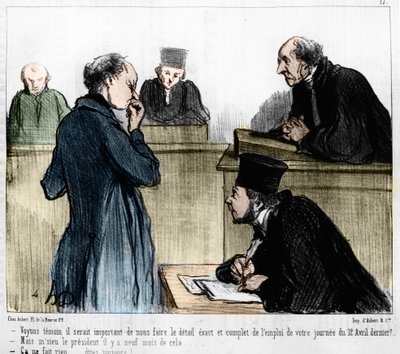 Cartoon by Daumier: Serie 