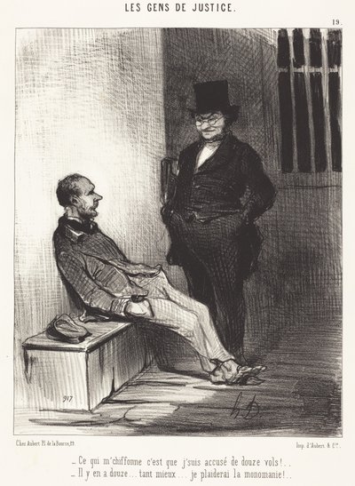 What Bothers Me is... Twelve Thefts!... by Honoré Daumier