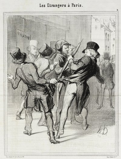 What They Call the Seductions of Paris by Honoré Daumier