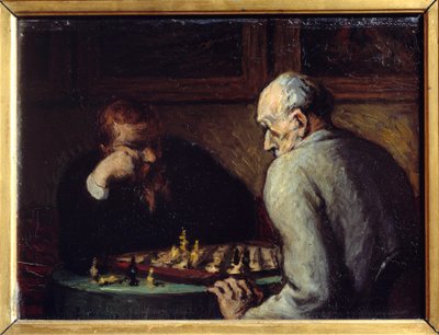 Chess Players by Honoré Daumier