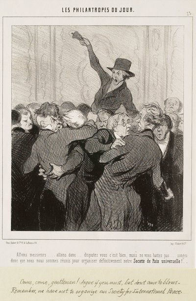 Come on Gentlemen... Argue, it is Good by Honoré Daumier