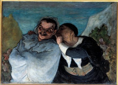 Crispin and Scapin by Honoré Daumier