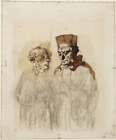 The Lawyer and His Client by Honoré Daumier