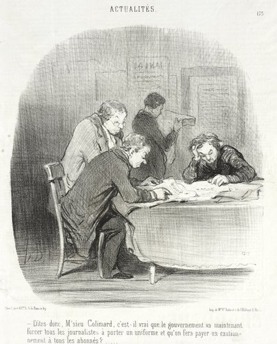 Say, Mr. Colimard... by Honoré Daumier