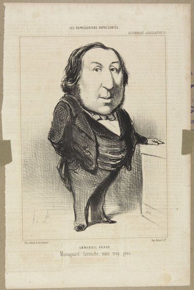 Emmanuel Arago by Honoré Daumier