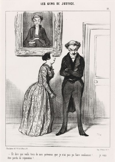 And to think that there are three... accused that I could not convict!... by Honoré Daumier