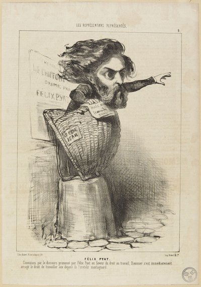"Félix Pyat" by Honoré Daumier