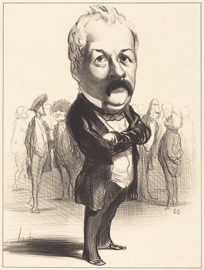 Gustave Sautayra by Honoré Daumier