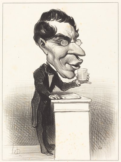 H.M. Augustin Corne by Honoré Daumier